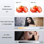 Bi-Color LED Video Light, GVM 200W Photography Lighting with Bowens Mount, Continuous LED Lighting Dimmable 3200K-5600K, CRI97+, APP Control System, YouTube, Portrait Studio Lighting Kit with Softbox
