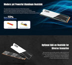 KLEVV CRAS C910 4TB M.2 2280 NVMe PCIe Gen4x4 Laptop & Desktop Internal SSD Heatsink Included, up to 5200MB/s (K04TBM2SP0-C91)