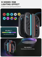 SUPCASE Charging Dock for Nintendo Switch 2 Joy Con, [Supports Dual-Side Charging] [9 Light Modes] Magnetic Controller Fast Charger Stand Station Compatible with Switch 2 Joy Con Accessories, Black