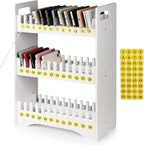 Cell Phone Holder Classroom Cell Phone Storage 3-Tier Multiple Cell Phone Stand Rack with 1-36 Number Stickers PVC Board Mobile Phone Holder Desktop Organizer for Classroom Office