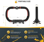 Zeadio Handheld Stabilizer, Versatile Grip Rig with Carrying Case, Compatible with All Smartphones and Action Cameras