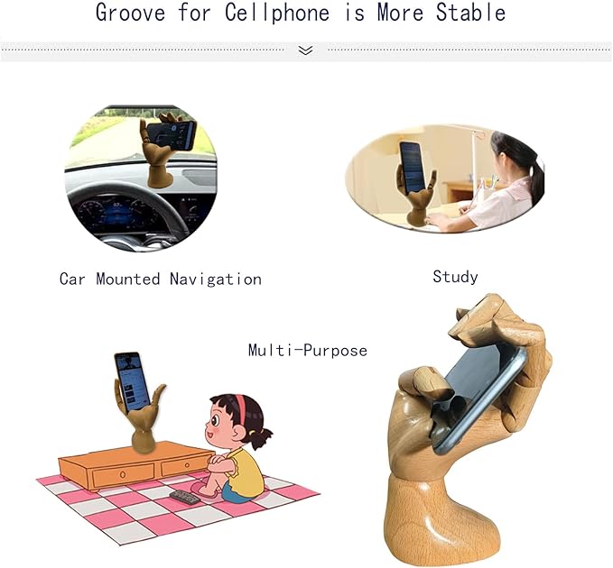 Mannequin Hand, Cell Phone Stand,Phone Holder,Phone Stand for Desk,maniquin Wooden Hand,poseable Figure,Wood Hand,Cell Phone Stand,Female Hand of Left for Mobile Phone.