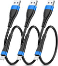 OIITH MFi Certified Short for iPhone Charger Cable 3 Pack 1 Ft, 12 inch for Lightning Charging Cord, Fast 2.4A for iPhone Data Cord Compatible with iPhone12/11/XS/Max/XR/X/8/8P/7P/6/iPad - Blue