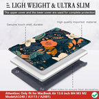 CISSOOK Compatible with MacBook Air 13.6 inch Case 2025 2024 2023 2022 Release M4 M3 M2 Chip, Plastic Flowers Hard Shell Keyboard Cover for MacBook Air 13.6 inch Case A3240 A3113 A2681, Little Flower