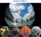 3 in 1 Cell Phone Camera Lens Kit Wide Angle Macro Fisheye Lens Universal for Smart Phones iPhone Samsung Android Black
