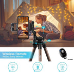 Endurax 60'' Tripod for Camera Canon Nikon DSLR, Camera Phone Tripod with Universal Holder, Carry Bag, Max. Load 6.6 lbs