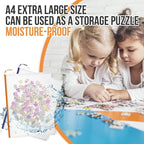 24pcs Mesh Zipper Pouch Bags, 12 Colors Extra Large 12PCS A3 and 12pcs A4, Puzzle Bag for Organizing, Classroom Must Have Storage Bag, File Bags for School, Board Games and Office Supplies