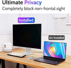 Privacy Screen for Computer Monitor 24 Inch 16:10 Aspect Ratio, Anti Blue Light Glare Removable 24 in Privacy Screen Filter Protective Film, HD 24 Inch Privacy Screen Protector for Monitor