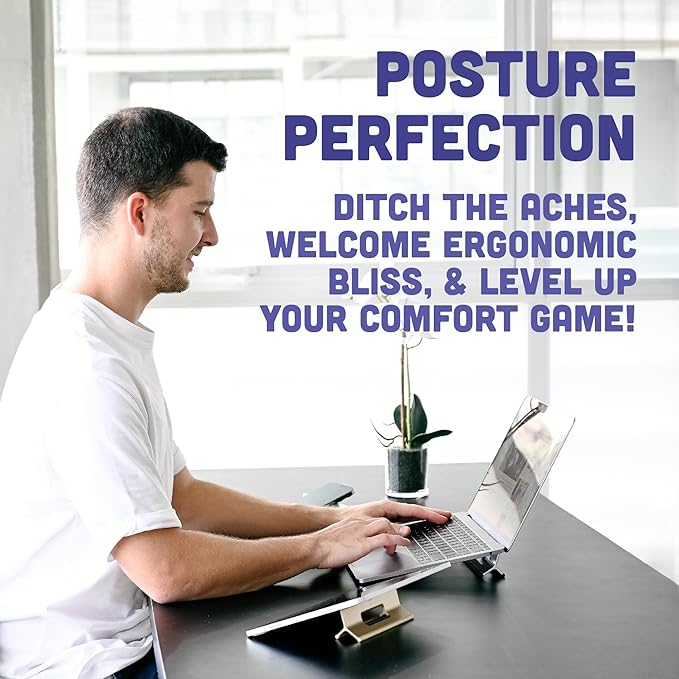 Steepy Adjustable Laptop Stand - 3 Height Options for Desk