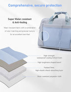 15-16 Inch Laptop Shoulder Bag Business Briefcase Water Resistant Computer Messenger Bags Compatible with MacBook Pro 16, MacBook Air 15 M4, HP, Dell, ASUS Notebook, Blue