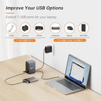 TobenONE USB C Laptop Docking Station Dual Monitor, 15-in-1 USB C Dock with Dual HDMI, 65W Power Supply, VGA, 4xUSB 3.0, 2xUSB 2.0, SD/TF, Ethernet and Audio/Mic for Lenovo, HP, Dell, Surface