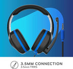 ThinkWrite Technologies TWT Audio REVO Headset, Premium Wired Over-Ear Headset, Noise Reducing Headset with Mic Boom (3.5MM)