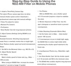 52mm Clip-on ND2-400 Phone Camera Lens Filter Kit, Adjustable Neutral Density Filter Compatible for iPhone 15 14 13 12 11, Google Pixel and Other Smart Phones