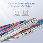 Case for MacBook Pro 13 inch with/Without Touch Bar (2016-2022, M2 A2338 M1 A2289 A2251 A2159 A1989 A1706 A1708), Hard Shell + Keyboard Cover + Dust Plug, Flowers Print