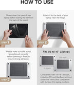 MOFT Laptop Stand for Desk, Adhesive Laptop Stand with 2 Adjustable Viewing Angles, Foldable and Portable Computer Stand Compatible with MacBook Air, MacBook Pro 11"-16", Starry Grey