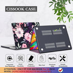 CISSOOK Compatible with MacBook Pro 14 inch Case M4 A3112 A3185 A3401 M3 A2992 A2918 M2 A2779 M1 A2442 Chip 2024 2023 2022 2021 Release, Plastic Hard Shell for MacBook Pro 14.2, Pink Flowers