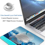 Snow Mountain Mouse Pad, Scenic Lake Mousepad for Design, Anti-Slip Rubber Base Wireless Mouse Pads for Laptop