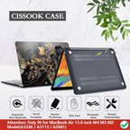 CISSOOK Compatible with MacBook Air 13.6 inch 2025 2024 2023 2022 Release M4 A3240 M3 A3113 A2681 M2, Floral Hard Shell Case Keyboard Skin Cover Screen Protector - Abstract Oil Painting