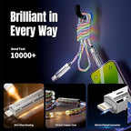 4 in 1 Charging Cable Fast Charging 66W, USB C Cable 3.3 FT Chubby USB A/C to C/L Multi Charging Cable with Light for iPhone 16/15/14/13 Series/MacBook/iPad Pro/Samsung