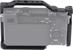 Hersmay A6500/A6400/A6300 Camera Cage Video Stabilizer with Top Handle for Sony A6500 A6400 A6300 A6000 A6100 Cameas DSLR Rig with Cold Shoe,Handle Locating Holes,Multiple 1/4" 3/8" Screw Holes