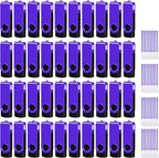 EASTBULL 8GB USB Flash Drive 100 Pack with Lanyards - USB 2.0 Jump Drive for Storage and Backup - Purple 100PCS