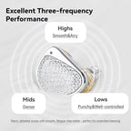 STA-K In Ear Monitor, EarAcoustic Audio HiFi Stereo Wired Earbuds, Hybrid Dual Drivers IEM Headphones, Crystal Clear Sound IEM Earphones with 2 Pin Cable for Musicians (With Microphone Usb, Silver)