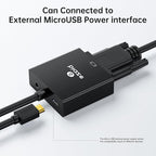 HDMI to VGA Adapter with 3.5mm Audio & USB Power – 1080P Converter for Laptop, TV Box, PS4, Monitor & Projector