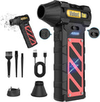 Electric Air Duster-Compressed Air Duster,60mph Wind Stepless Speed Canned Air for PC/Compute/Electronics/Home&Car Cleaning, 150000RPM Air Blower to Spray Air Can Dust Off Keyboard Cleaner (Black)
