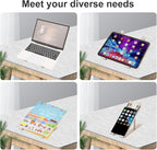 Ergonomic and Foldable Laptop Stand for Desk, Adjustable Riser, Fits All Laptops and Notebooks up to 17,Ultra-Thin,Ventilated Cooling,ABS+Silicone,Starlight.