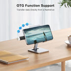 BORLTER CLAMP OTG Micro/USB-C Adapter 2Pack, USB C to USB Adapter 3.0, Micro USB Adapter Perfect for Google, MacBook,Samsung Galaxy, iPad and More.