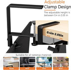Under Desk Cable Management Tray - 36" Cord Organizer for Desk No Drill, Fabric Under Table Wire Organizer with 16X Cable Ties Hide for Office/Home, Cord Hider Fits Adapters & Sockets, Black