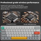 nuphy Air60 V2 Portable Wireless Keyboard 60% Low Profile Mechanical Keyboard Support QMK/VIA Compatible with Windows/mac OS/Linux Supports Bluetooth 5.1/2.4GHz/USB-C White-Gateron Brown Switch