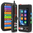 Multifunction RJ45 Network Caber Tester,Full Features UTP Cable Tester Cable Tracer,4" IPS Touch Screen Support TDR,DMM, VFL,OPM, POE++ Detect,Level Meter,Network Tools,RJ45 TDR, Cable Length,NCV