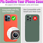 AGVEE 3+3 6 Pack for iPhone 12 Pro Max 6.7" Camera Lens Cover Protector, Bling Diamond & Bling Glitter Metal Ring 9H Tempered HD Glass Camera Cover Protector Film, Bling-Black