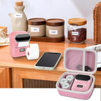 Case Compatible with Phomemo M110 Label Maker - Portable Mini Bluetooth Thermal Label Maker Carrying Storage Bag for Printer Labels, USB Cable and Accessories - Pink (Box Only)