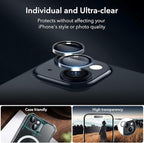 ESR 3+1 Pack for iPhone 15 Screen Protector, 3 Tempered-Glass Screen Protector and 1 Set Camera Lens Protector, 2.5D Curved Edges, Full-Coverage Military-Grade Protection, Scratch Resistant