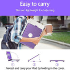 Keyboard Case for iPad 10.2 9th/8th/7th Gen - 360 Rotatable Protective Cover With Touch Keyboard, Pencil Holder for iPad 9/8/7 Generation