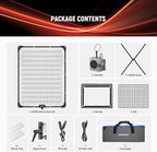 NEEWER Pro 200W Flexible LED Video Light, Studio RGB Panel Light Mat Kit with Softbox APP/2.4G/DMX Control 2500-10000K 25000lux/0.5m CRI95+, Key Lighting for Live Streaming Video Recording, AF200C