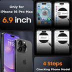 Battery Case for iPhone 16 Pro Max, Upgraded 12000mAh Rechargeable Portable Extended Battery Pack Supported Qi Wireless Charging Case Compatible with iPhone 16 Pro Max (6.9 inch) Charger Cover (Black)