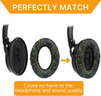 Replacement Ear Pads for Bose QuietComfort 35 (QC35) & Quiet Comfort 35 II (QC 35 ii) Headphones, EarPads Cushions with Noise Isolation Memory Foam, Softer Protein Leather, Added Thickness