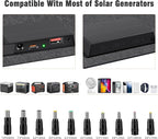 N-Type 16BB Portable Solar Panels 30W Foldable Solar Panels Charger ETFE Solar Panel with DC USB-C and USB-A IP68 Waterproof for Small Power Station Mobile Phones RV Travel Outdoor Camping