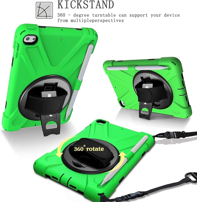 BRAECN iPad mini 5 Case,iPad mini 4 Case, Heavy Duty Shockproof Protective Rugged Case with Pencil Holder,Hand Strap,Kickstand, Shoulder Strap for iPad mini 5th/4th Generation 7.9 Inch for Kids