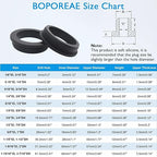 25 Pcs 3/8" Drill Hole, 1/4" ID Silicone Rubber Grommets for Wiring, Top Hat Grommets for Tubes Cables, Waterproof L-Shape O-Ring Seal Hose Gasket in Hydroponic Irrigation Systems