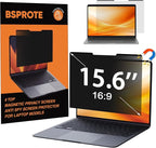 Magnetic Laptop Privacy Screen 15.6 Inch 16:9- Removable Anti-Glare Blue Light Filter, Computer Privacy Screen Shield Compatible with 15.6'' Hp Acer Asus Lenovo Dell Samsung Portable Monitor