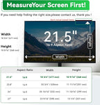 [2 Pack] Magnetic 21.5 in Computer Anti Blue Light Screen Protector for16:9 Aspect Ratio Widescreen Monitor, Hanging Eye Protection Anti-Glare Light Screen Protector, Removable 21.5in Protective Film