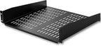 StarTech.com 2U Server Rack Shelf - Universal Vented Rack Mount Cantilever Tray for 19" Network Equipment Rack & Cabinet - Heavy Duty Steel - Weight Capacity 50lb/23kg - 16" Deep Shelf, TAA