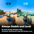 Insta360 X3 Action Bundle-Waterproof 360 Action Camera with 1/2" 48MP Sensors, 5.7K 360 Active HDR Video, 72MP 360 Photo, 4K Single-Lens, 60fps Me Mode, Stabilization, 2.29" Touchscreen, AI Editing