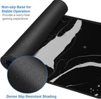Large Mouse Pad, 31.5x15.7 inch Large Extended Computer Keyboard Mouse Mat, Water Resist Non-Slip Mousepad Rubber Base Long XXL Desk Mouse Pad for Work & Gaming, Office & Home, Black White