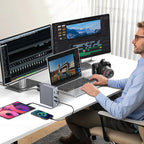 ACASIS USB C Docking Station Dual Monitor, 16-in-1 Laptpop Docking Station with 2* HDMI,VGA,2.5G Ethernet,SD/TF10Gbps USB-C 3.1,3.5mm Audio,PD100W,USBC Hub for MacBook/Dell/Lenovo/HP/ThinkPad (Sliver)