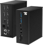 Tiergrade USB C Docking Station Dual Monitor for Windows/macOS, 17 in 1 Triple Display Laptop Docking Station, USB-C Dock with Dual 4K HDMI, DP, S/PDIF, 6 USB Ports, Ethernet, Audio, SD/TF, 60W PD